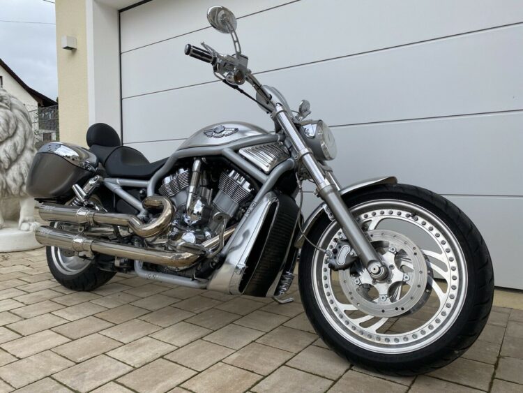 2003 Harley Davidson VRSCA VROD Klappe Koffer Sissyb 100th Anniversary
