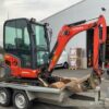 2015 Kubota KX019-4 mit Anbaugeräten und Anhänger
